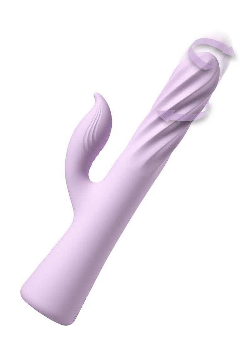 Fantasy For Her Fantasy Twist Dual Rechargeable Silicone Vibrator - Lavender