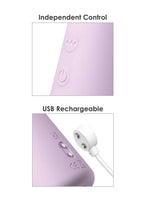 Fantasy For Her Fantasy Twist Dual Rechargeable Silicone Vibrator - Lavender