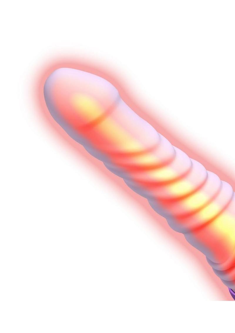 Fantasy For Her Luxe Thrust Rechargeable Silicone Vibrator - Lavender/Purple