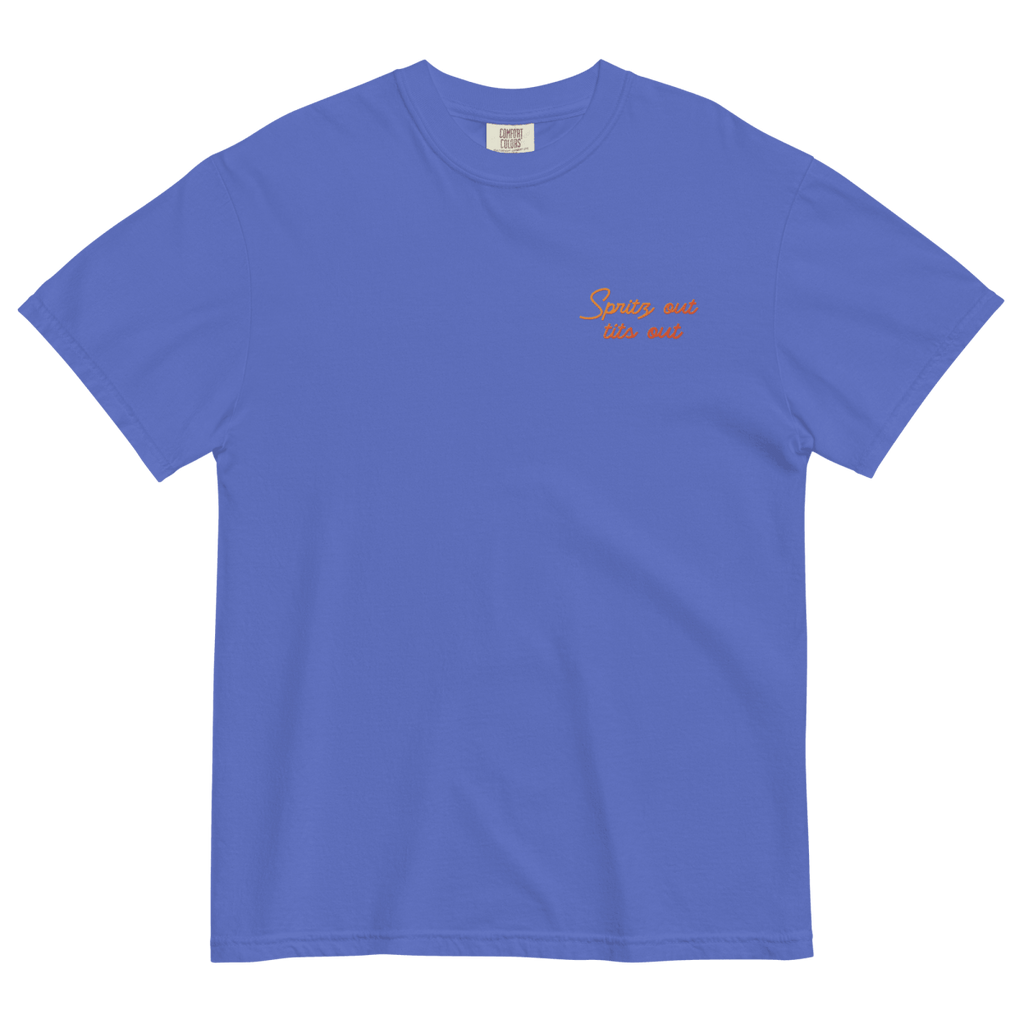 Spritz Out, Tits Out Embroidered T-Shirt
