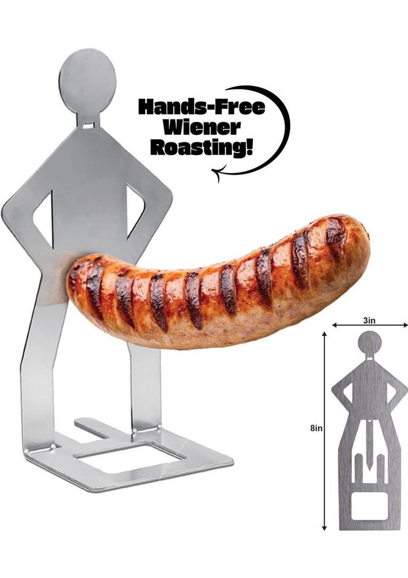 Grill My Wiener Hot Dog Grill Stand Stainless Steel