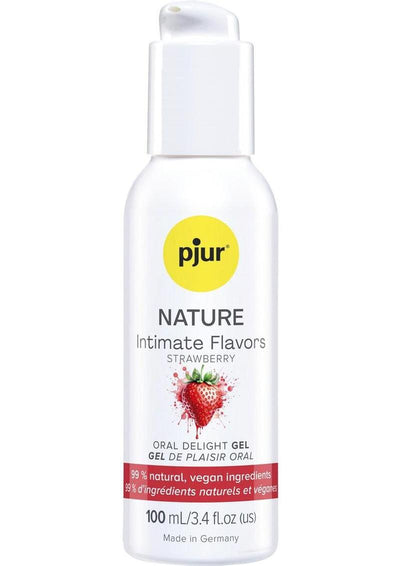 Pjur Nature Intimate Flavors Water Based Lubricant 3.4oz - Strawberry