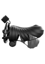 Fantasy C-Ringz ControlCore Harness Remote Control Vibrating Rechargeable Silicone Cock Blocker - Black