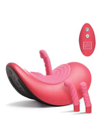 Bedroom Bliss Pleasure Ride Rocking Saddle Rechargeable Ribbed Pad Sex Machine with Remote Control - Pink