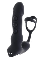 Zero Tolerance Popping P-Spot Rechargeable Silicone Massager - Black
