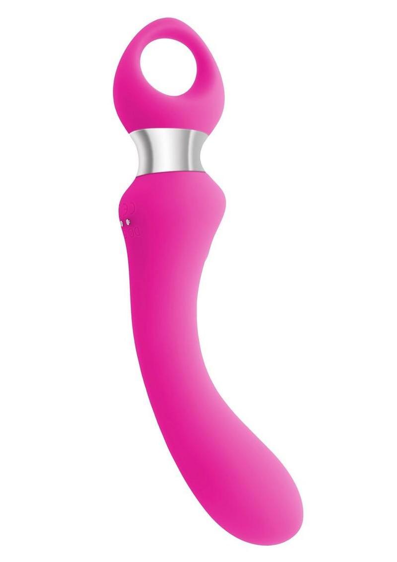 Kiss The Ring Rechargeable Silicone G-Spot Vibrator - Pink