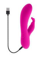 Selopa Robust Rabbit Rechargeable Silicone Dual Vibrator - Pink