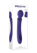 Shiver Dual End Rechargeable Silicone Vibrator - Purple