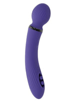 Shiver Dual End Rechargeable Silicone Vibrator - Purple
