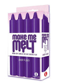 Make Me Melt Drip Candles (4 Pack) - Purple