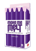 Make Me Melt Drip Candles (4 Pack) - Purple