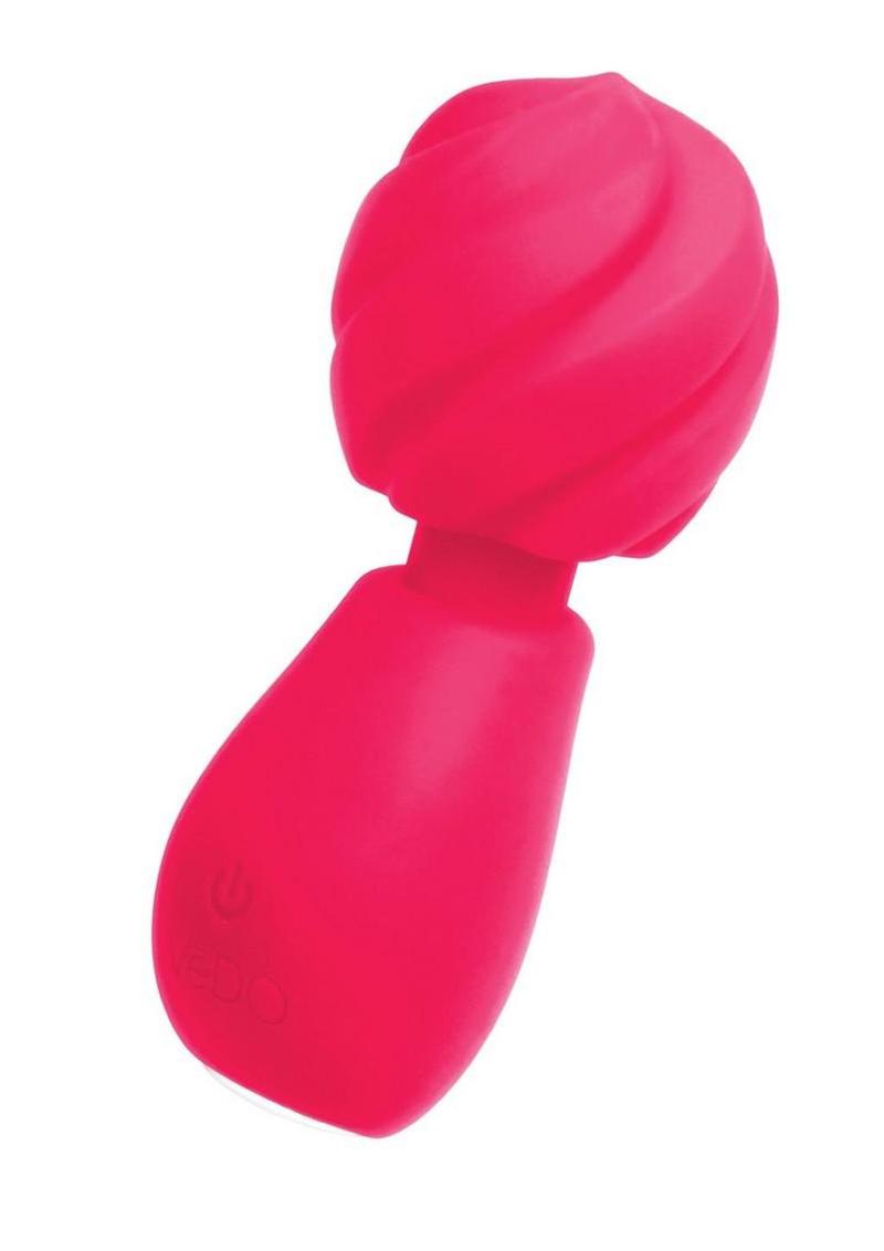 VeDO Miny Silicone Rechargeable Mini Wand Massager - Pink