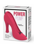 BMS Factory Power Pump Dual Motor Rechargeable Silicone Vibrator - Red