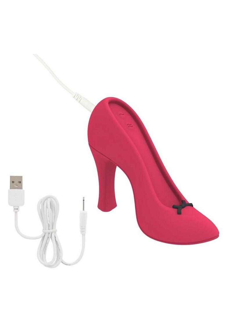 BMS Factory Power Pump Dual Motor Rechargeable Silicone Vibrator - Red