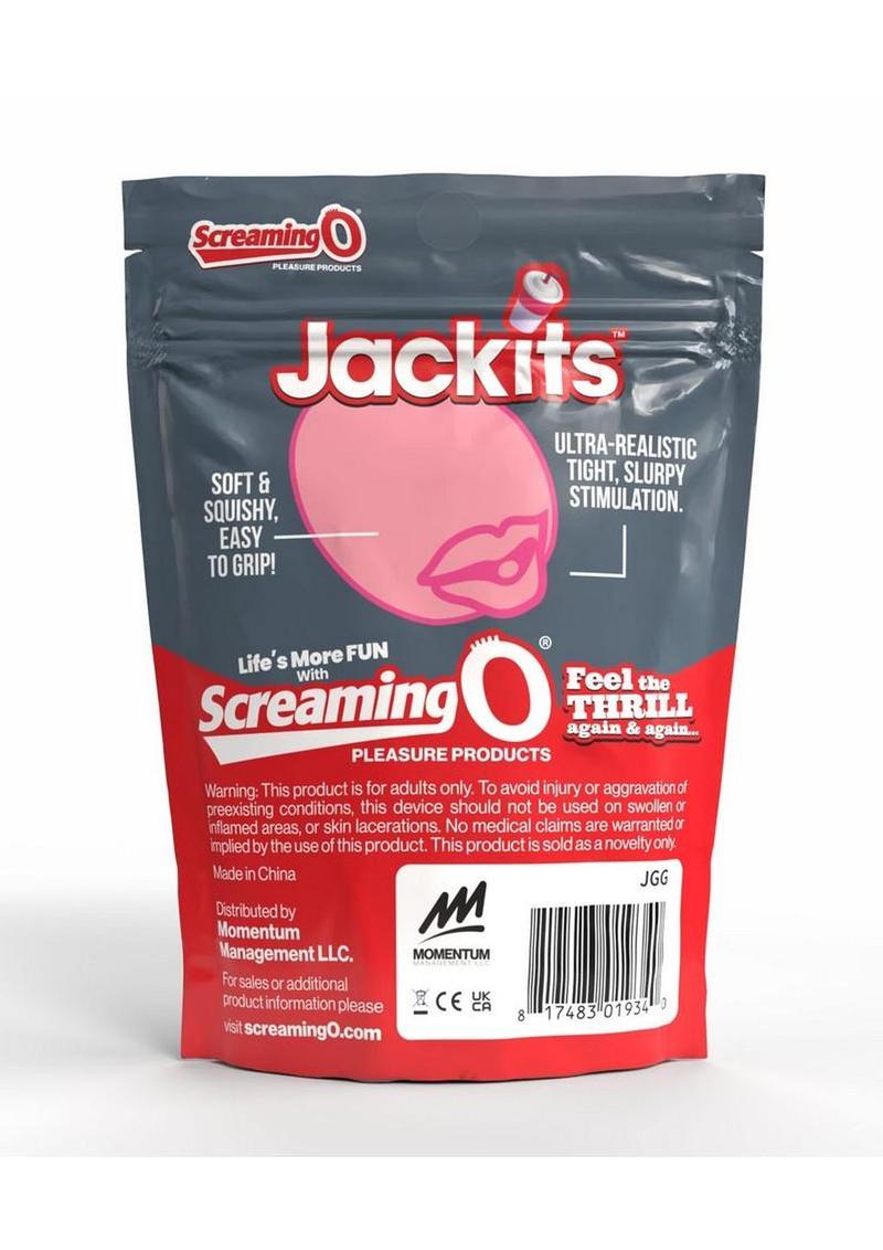 Screaming O Jackits Gluck Gluck Pocket Stroker - Mouth - Pink