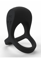 Screaming O Big O Pro Strapped Vibrating Rechargeable Silicone Cock Ring - Black