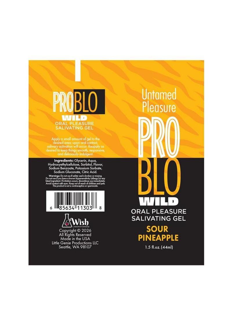 ProBlo Wild Oral Pleasure Salivating Gel 1.5oz - Sour Pineapple
