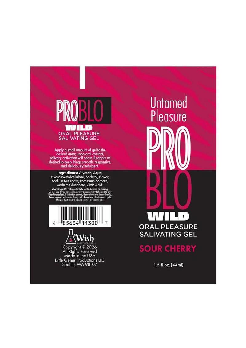 ProBlo Wild Oral Pleasure Salivating Gel 1.5oz - Sour Cherry