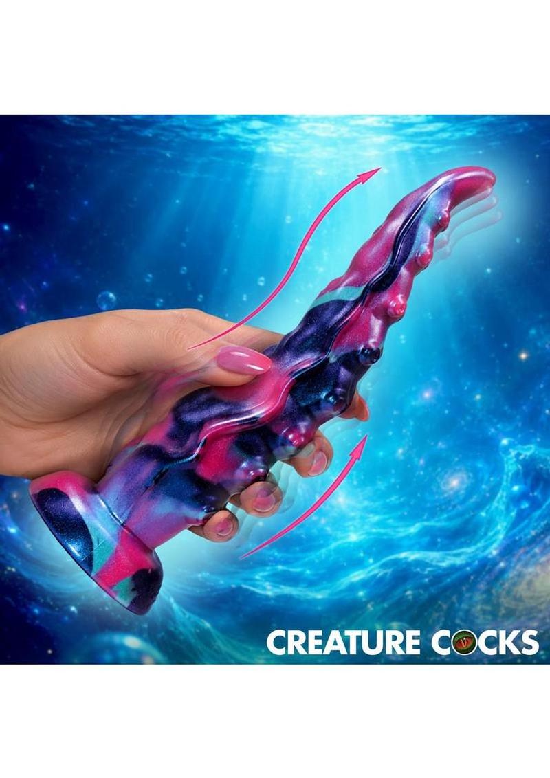 Creature Cocks Tenta-Squirm Squirming and Vibrating Tentacle Rechargeable Silicone Dildo - Multicolor