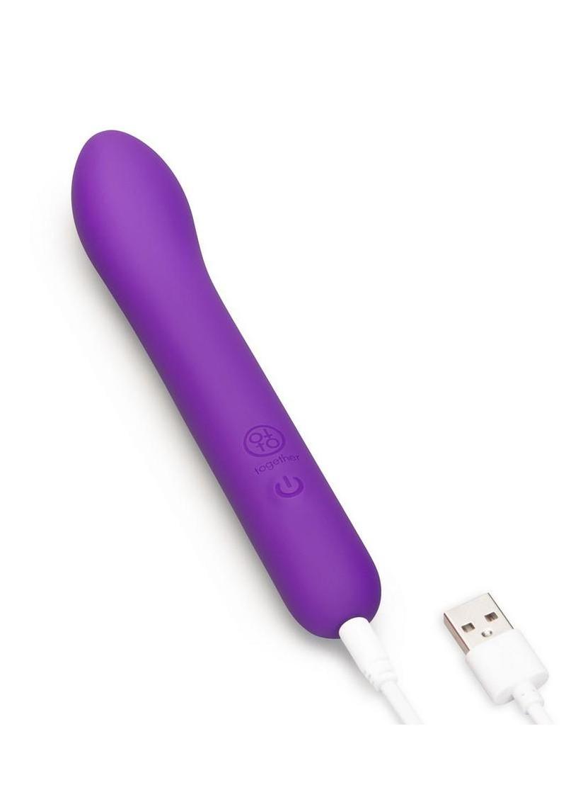 Together G-Spot Slim G-Vibe Silicone Rechargeable Vibrator 6in - Purple
