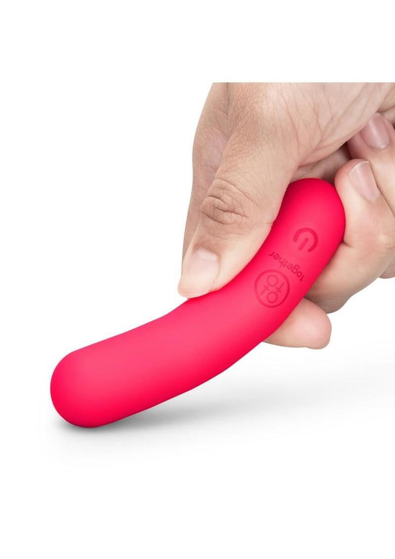 Together Teaser Silicone Rechargeable Bullet Vibrator 4in - Pink