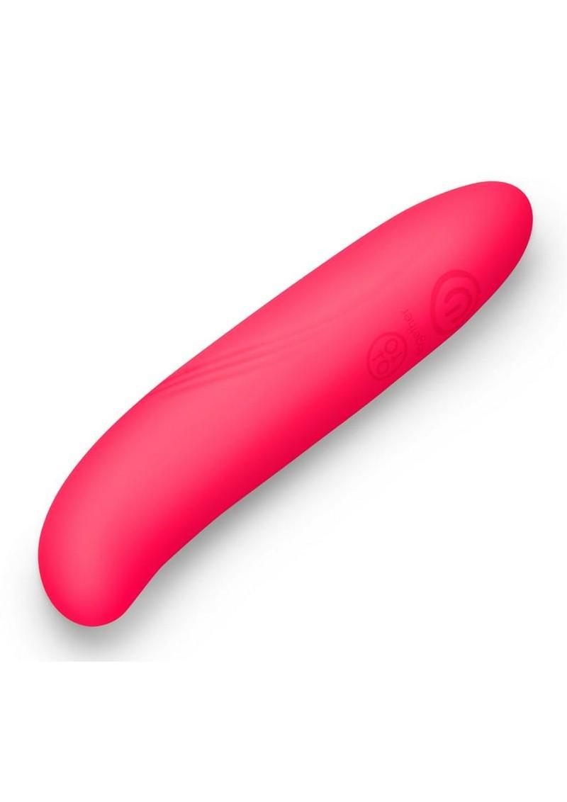 Together Silhouette Silicone Rechargeable G-Spot Vibrator 5in - Pink