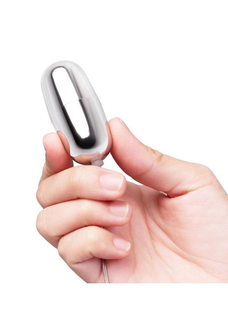 VibeFantasy Double Silver Bullet with Remote Control - Silver/Frost
