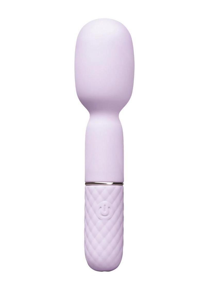 VibeFantasy Diamond Tease Wand Silicone Rechargeable with Stimulator - Lavender