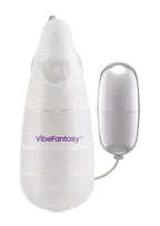 VibeFantasy Silver Bullet with Remote Control - Silver/Frost