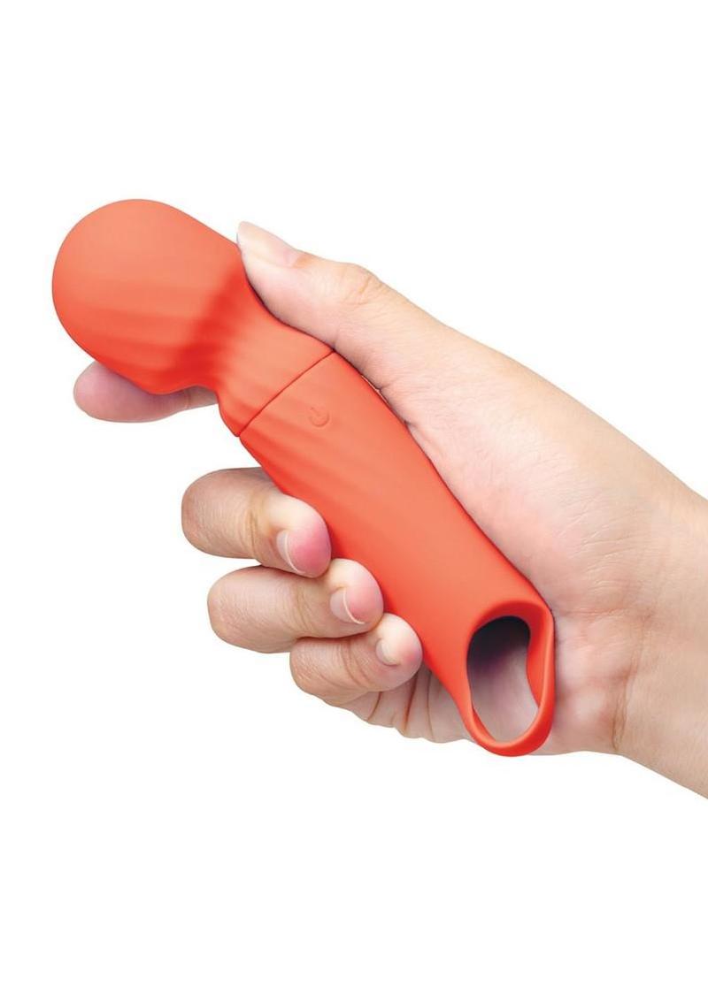 VibeFantasy Lolly Wand Rechargeable Mini Wand 5In - Orange