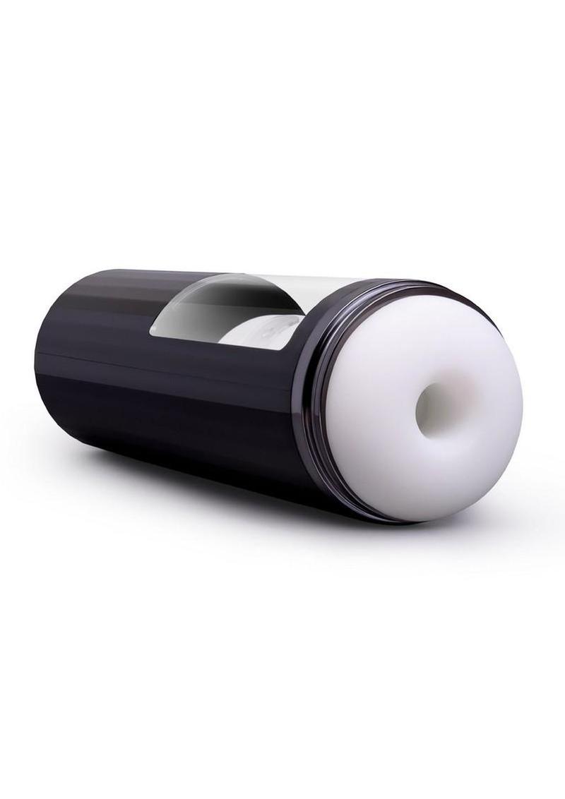He-Vibe Thrust & Bust Rechargeable Oral Masturbator - Black/Frost