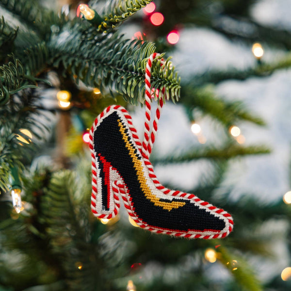 High Heel Needlepoint Ornament