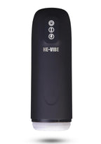 He-Vibe Power Thrust Pro Rechargeable Masturbator - Black/Frost