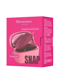 Womanizer Snap Portable Stimulator with Charging Case - Crushed Berry