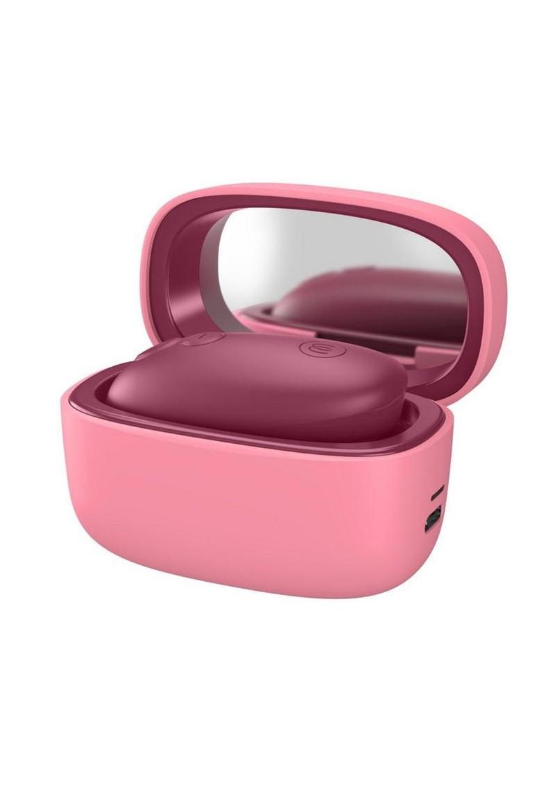 Womanizer Snap Portable Stimulator with Charging Case - Crushed Berry