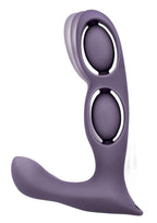 Bodywand Triple Play Tri-Pulse P-Spot Vibe Rechargeable Silicone Dual-Stim Prostate Vibrator - Purple