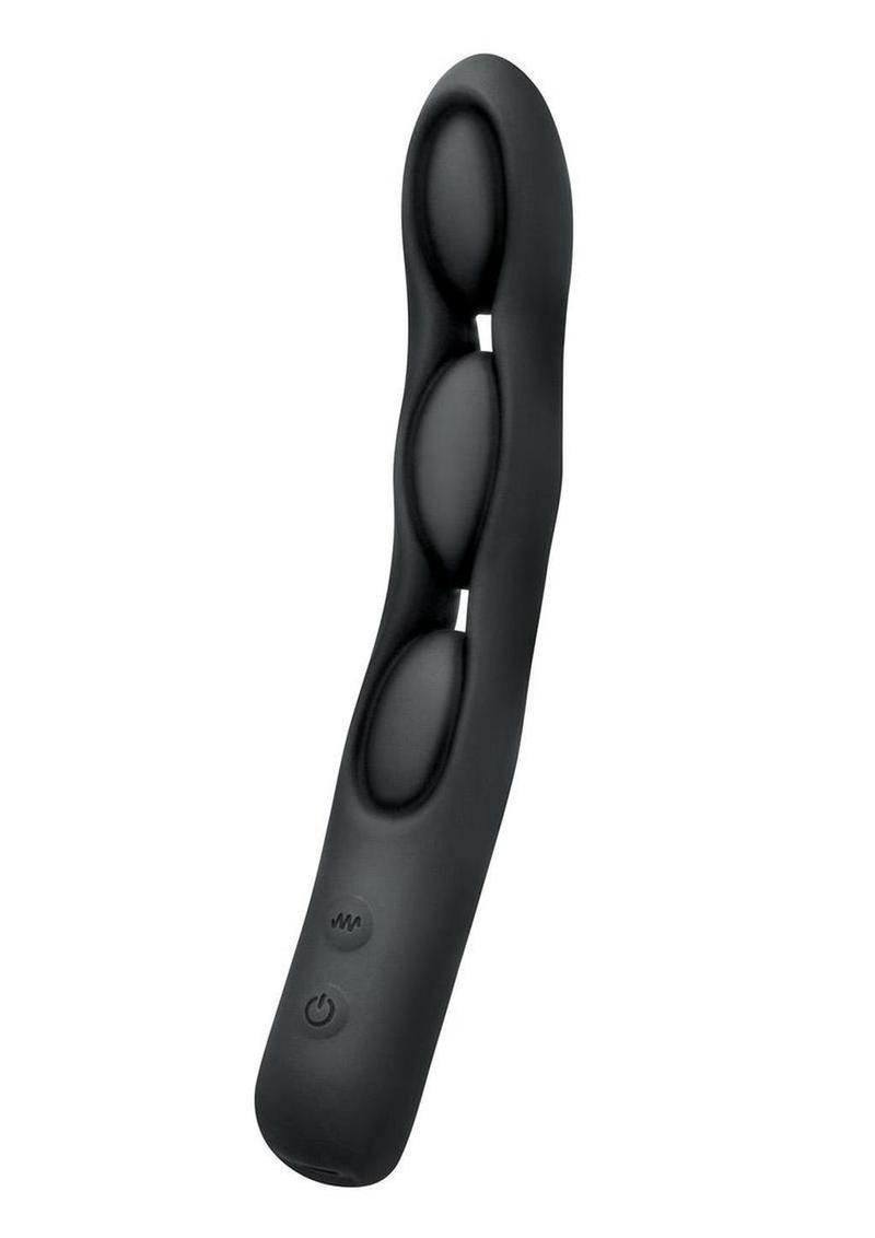 Bodywand Triple Play Tri-Vibe Rechargeable Bullet - Black