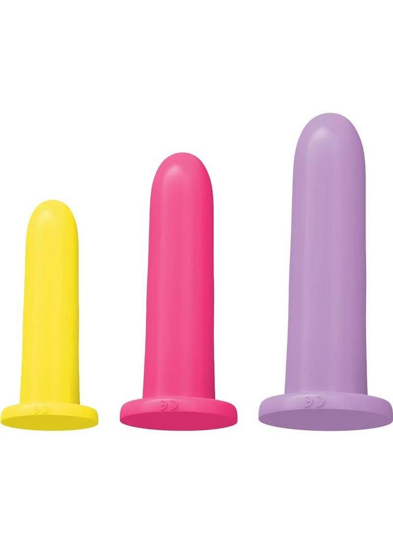 Rock Candy Beginner Silicone Dilator Set (3 Piece) - Multicolors