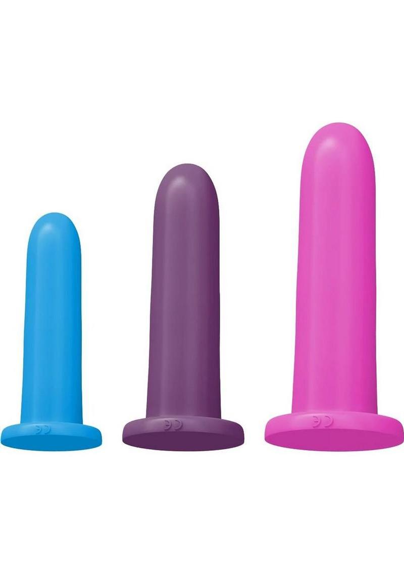 Rock Candy Advanced Silicone Dilator Set (3 Piece) - Multicolors