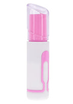 Pucker Up Lipstick Vibe Rechargeable Silicone Bullet - Pink/White