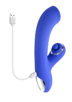 Oh Gee Rechargeable Silicone G-Spot Vibrator - Blue