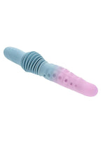 Gender X Tentacle Thruster Rechargeable Silicone Vibrator with Remote - Blue/Pink