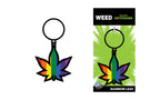 Rainbow Leaf Keychain