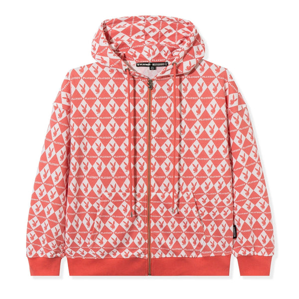 PLAYBOY Rabbit Head Oversized Zip-Up Hoodie