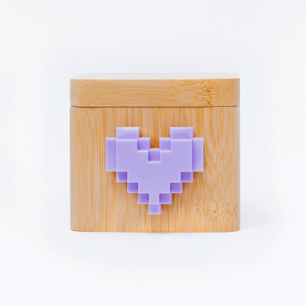 Lovebox Color & Photo - Lilac Pixel Heart