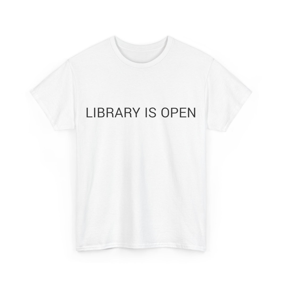 LIBRARY IS OPEN TEE BY CULTUREEDIT AVAILABLE IN 13 COLORS