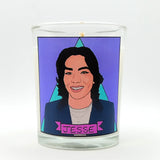 Jesse Leigh Glass Votive Candle