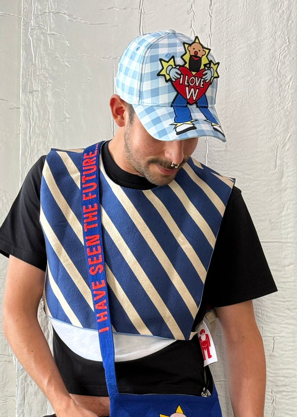 Clown Cap in Placid Blue by Walter van Beirendonck
