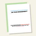 Prenups are Cool Funny Engagement Card
