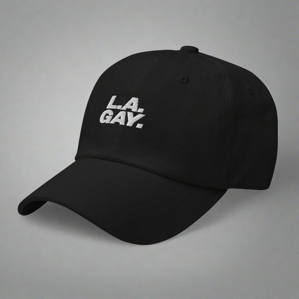 L.A. Gay Dad Hat by YES HOMO in Black